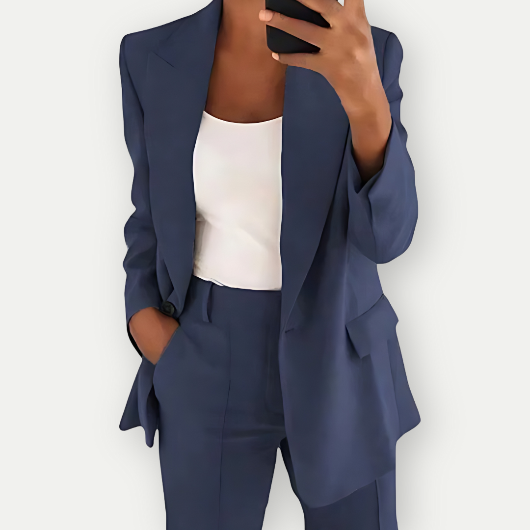 Léa | Women's Plain Blazer Set