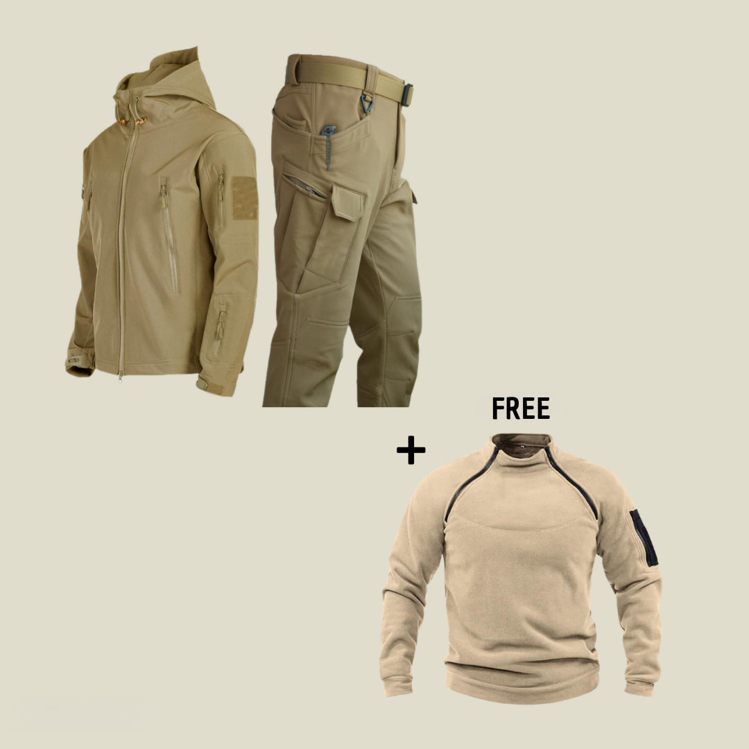 Military | Tactical Wind and Waterproof Set + FREE Fleece Jumper