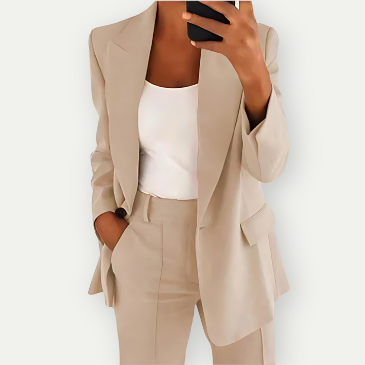 Léa | Women's Plain Blazer Set