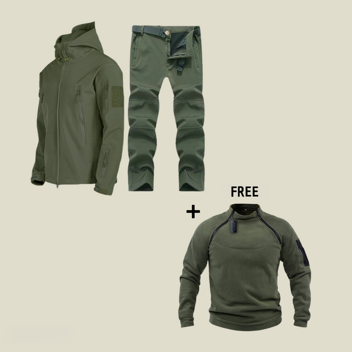 Military | Tactical Wind and Waterproof Set + FREE Fleece Jumper