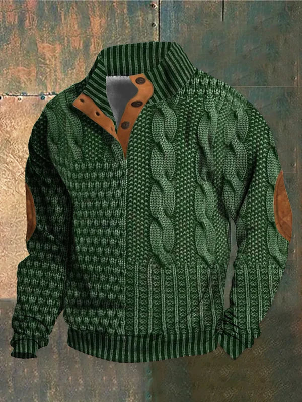 Julius | Stylish Men's Jumper With Eye Catching 3D print details