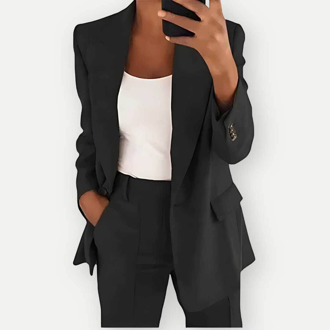 Léa | Women's Plain Blazer Set