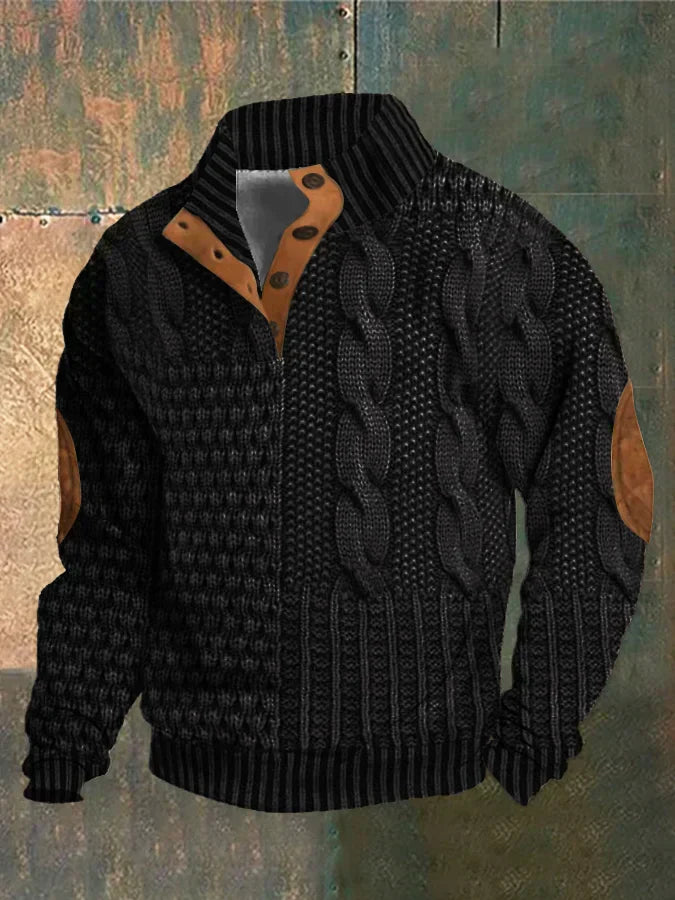 Julius | Stylish Men's Jumper With Eye Catching 3D print details