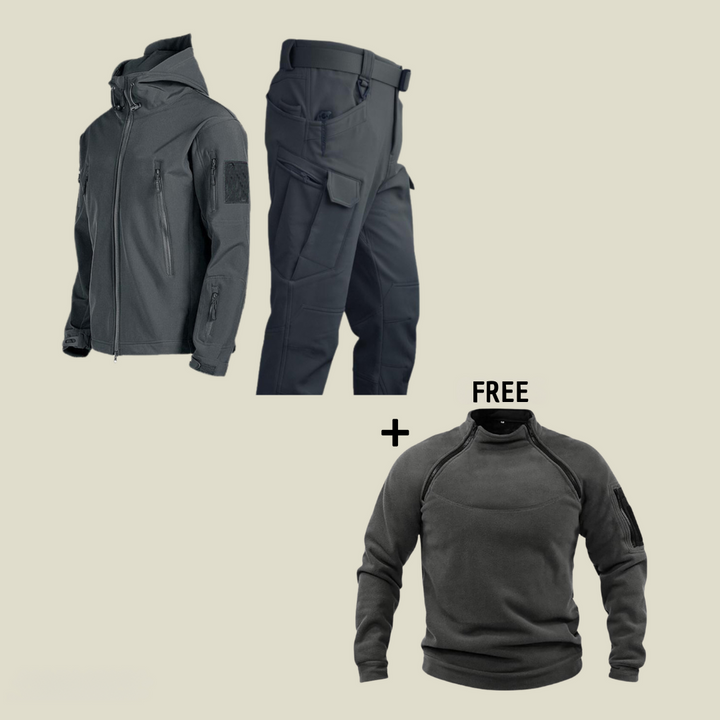 Military | Tactical Wind and Waterproof Set + FREE Fleece Jumper