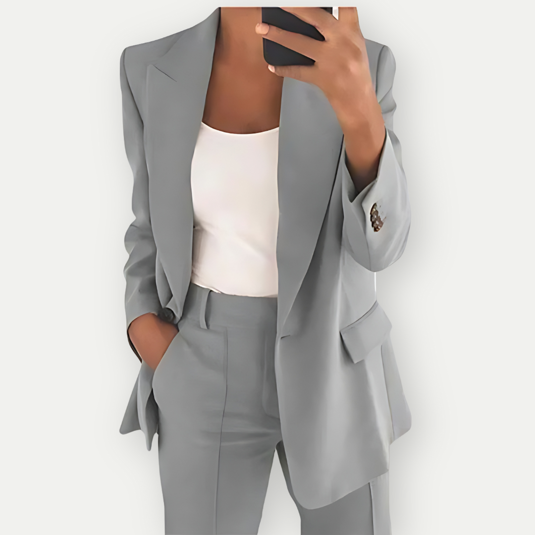 Léa | Women's Plain Blazer Set