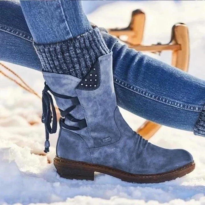 Julia - Wool Winter Boots with Lower-Back Orthopedic Support