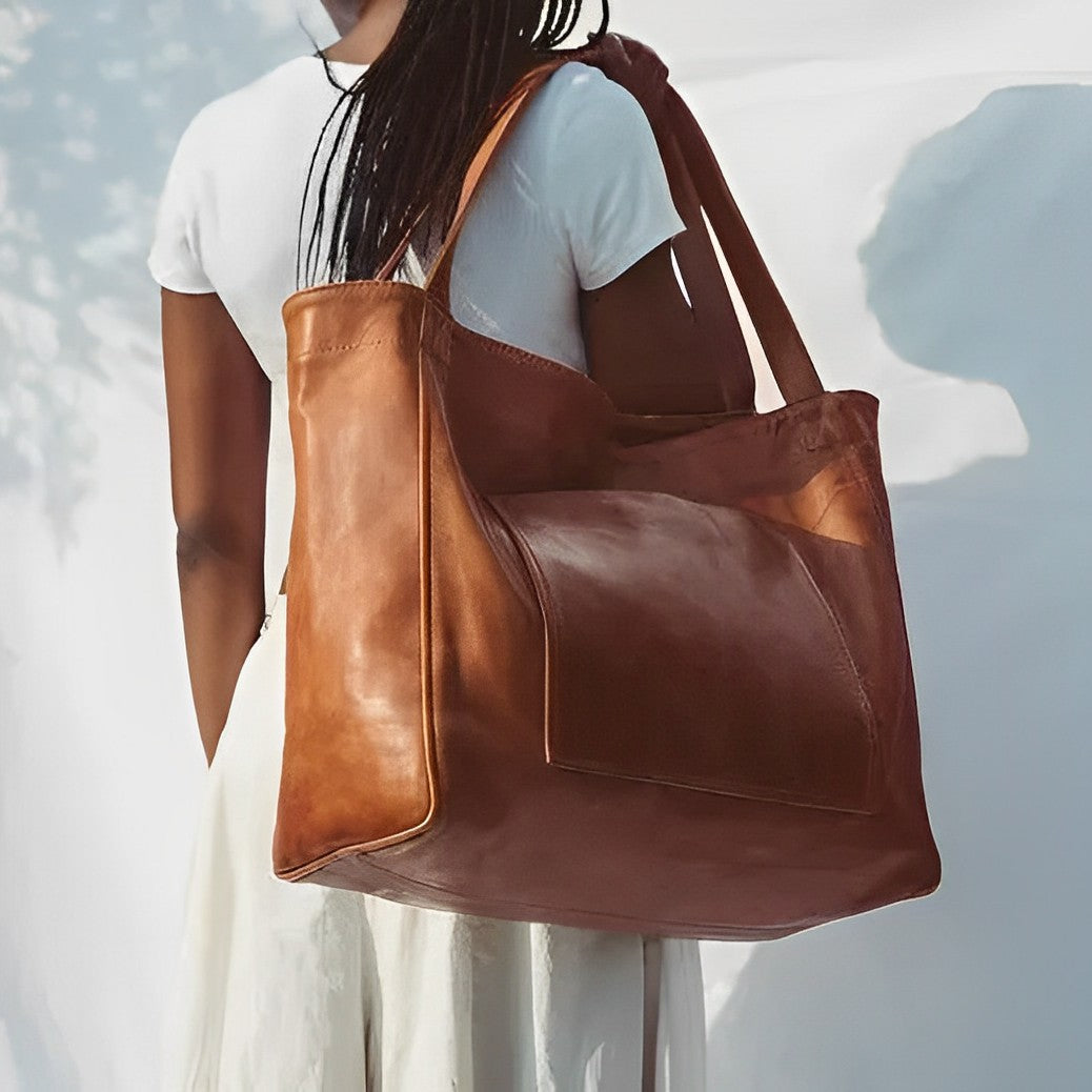 Janna | Vintage Leather Shoulder Bag 1+1 FREE