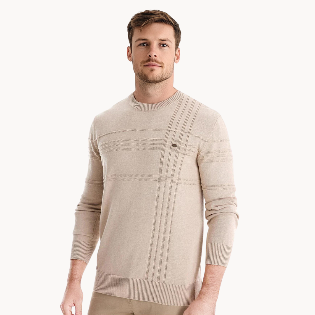 Julian | Timeless Men's Jumper With Elegant Argyle Design