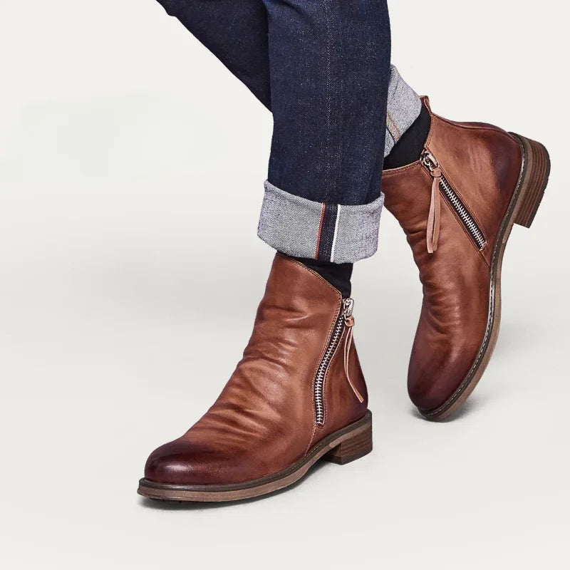 Bernardo | Luxury Cavallino Chelsea Boots