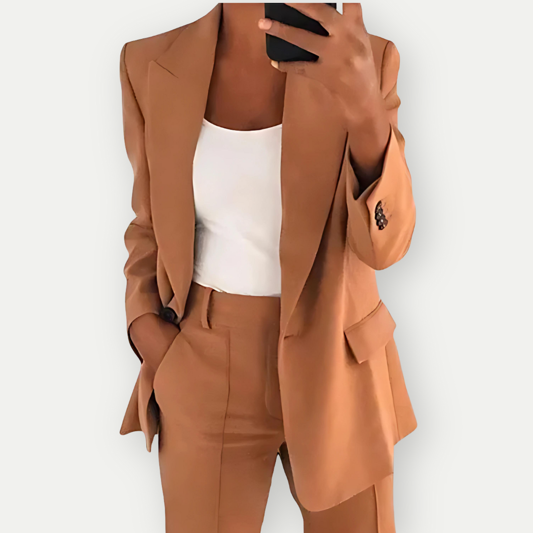 Léa | Women's Plain Blazer Set