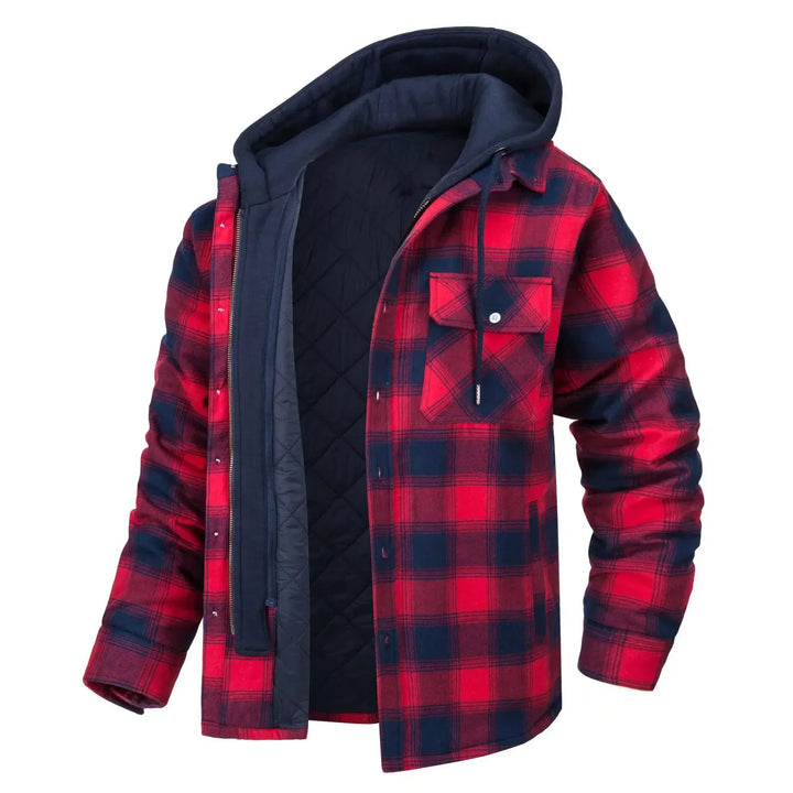 George | Lined Plaid Jacket with Hood