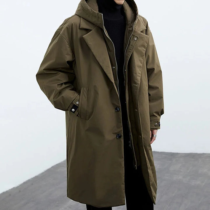 John | Long and Stylish Rainproof Men's Coat