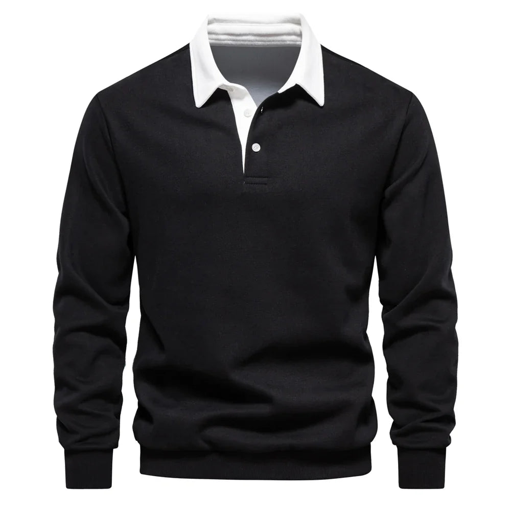 Luke | Polo Neck Sweatshirt