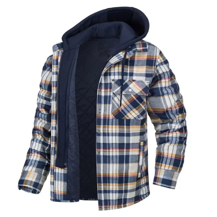 George | Lined Plaid Jacket with Hood