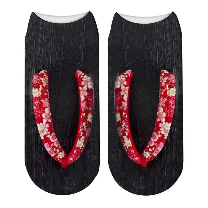 Ditto | Women Manicure Print Flip Flop Socks