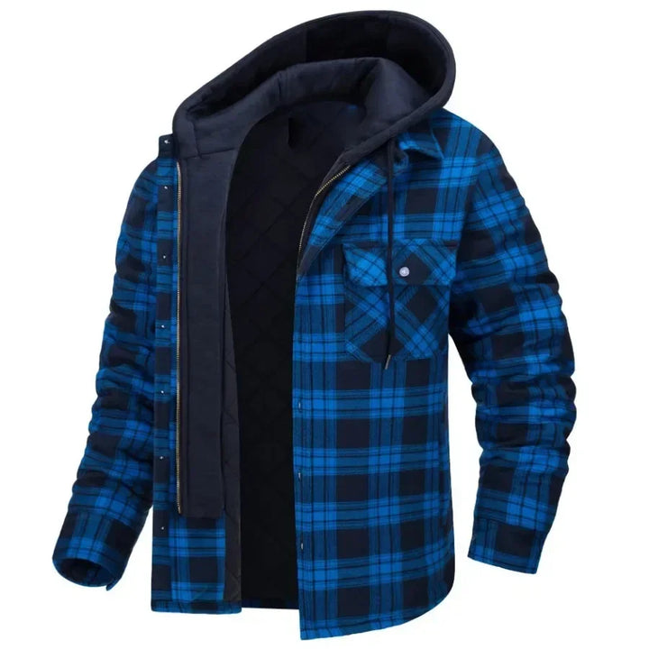 George | Lined Plaid Jacket with Hood