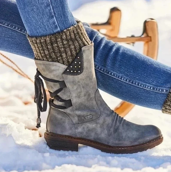 Julia - Wool Winter Boots with Lower-Back Orthopedic Support