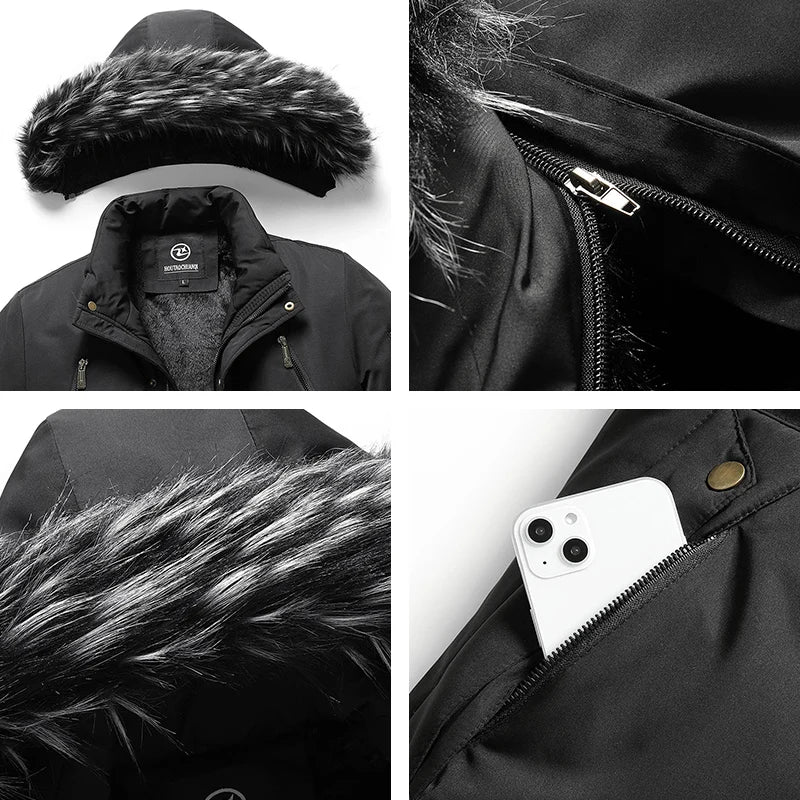 Karl | Warm Winter Jacket with Removable Hood