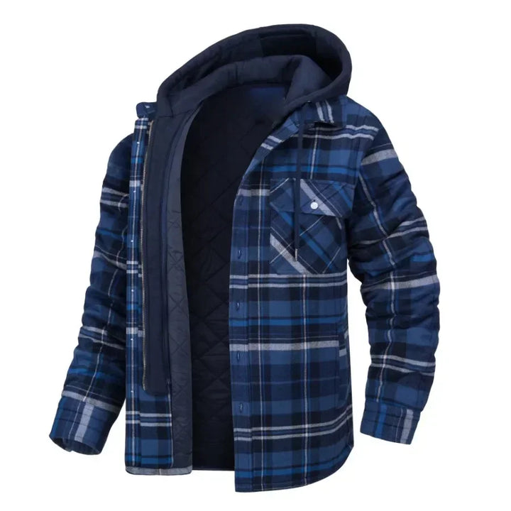 George | Lined Plaid Jacket with Hood