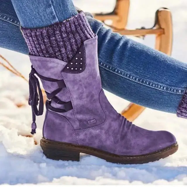 Julia - Wool Winter Boots with Lower-Back Orthopedic Support