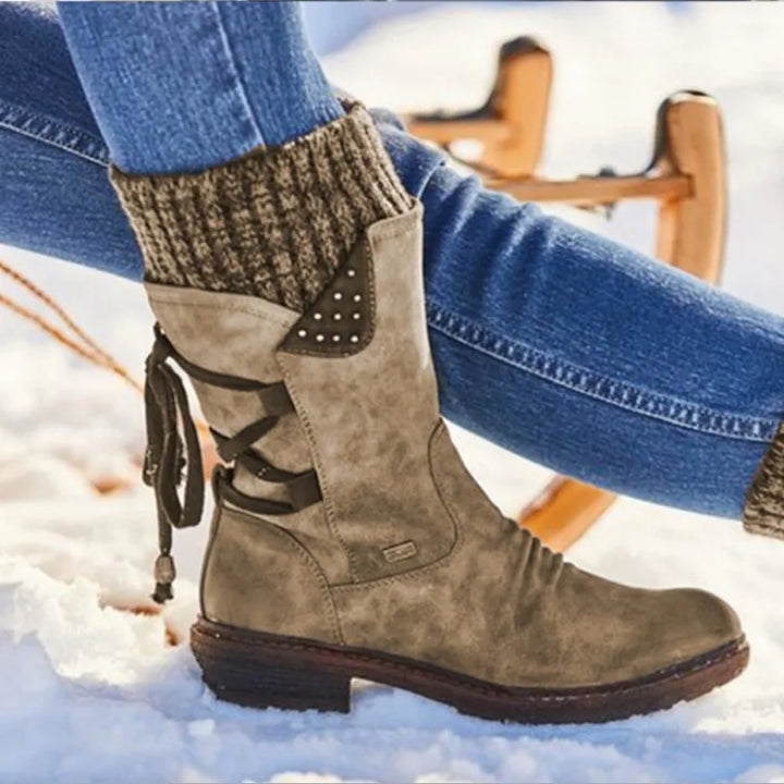 Julia - Wool Winter Boots with Lower-Back Orthopedic Support