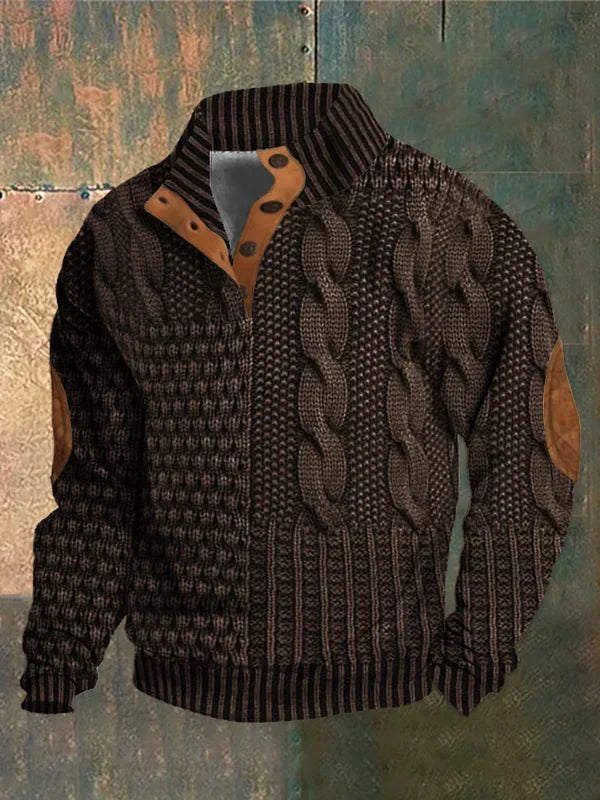 Julius | Stylish Men's Jumper With Eye Catching 3D print details