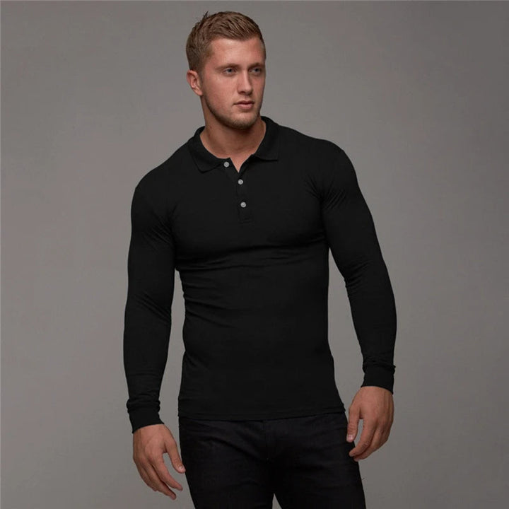 Mike | Muscle Fit Long-Sleeve Polo