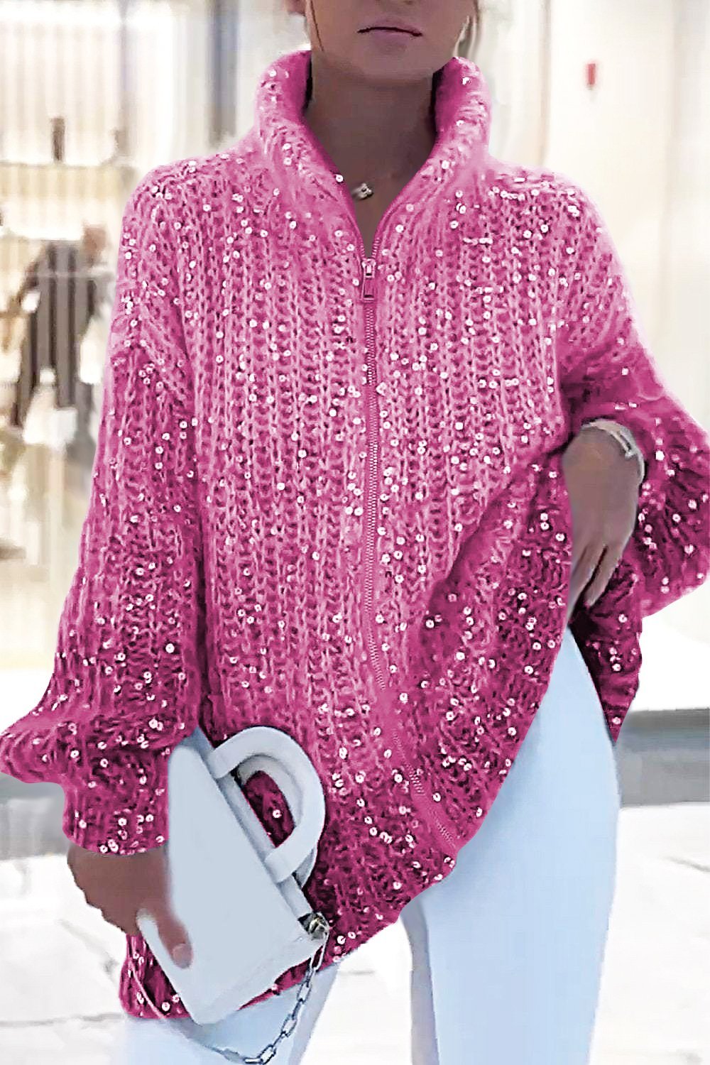 Antonella | Comfortable Glitter Cardigan