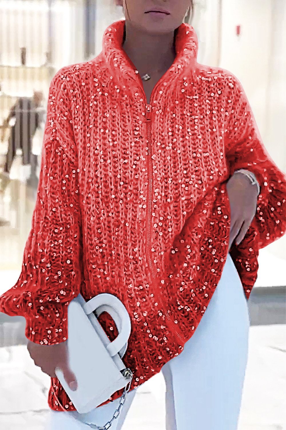 Antonella | Comfortable Glitter Cardigan