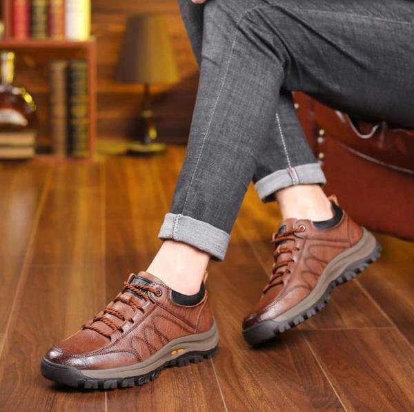 Matt | Stitched Leather Casual Men's Shoes